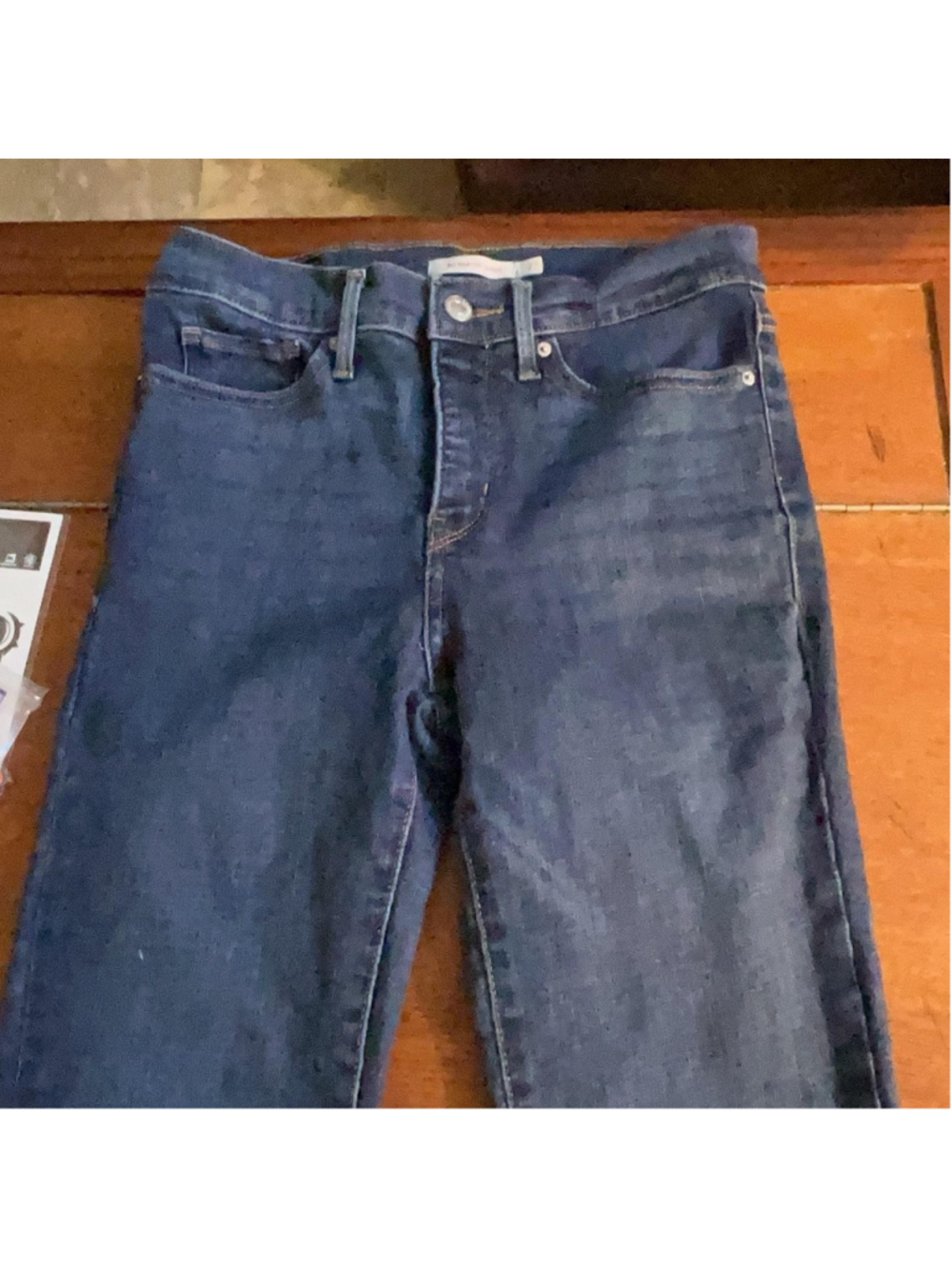 Levi's 311 Shaping Skinny Jeans Womens 27 Blue Dark Wash Mid Rise Stretch 27x30
